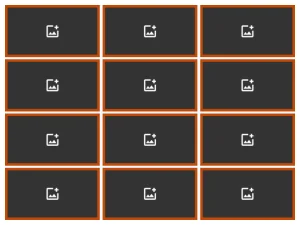 Коллаж на 12 фотографий, сетка 3 на 4