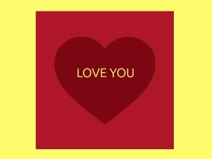 Создатель валентинок - карточка с сердцем и текстом или фото