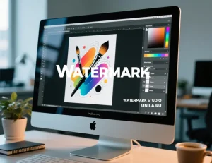 Watermark Studio. Наложение watermark водяного знака, логотипа на изображение