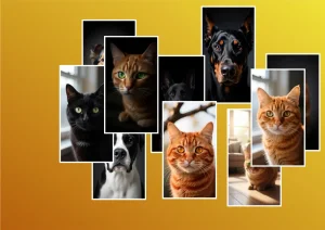 Конструктор коллажа A3 с произвольным расположением фотографий в любом количестве