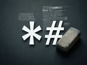 Удаление из текста символов *, # и других