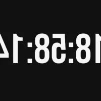 Зеркальные часы. Часы на весь экран с зеркальным отражением