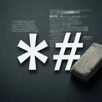 Удаление из текста символов *, # и других