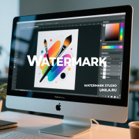 Watermark Studio. Наложение watermark водяного знака, логотипа на изображение