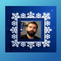 Фото в новогодней рамке