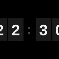 Флип часы в ретро стиле