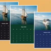 Генератор календаря на выбранный месяц с возможностью добавить фото в календарь