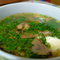  Как сварить суп из свежих тепличных шампиньонов