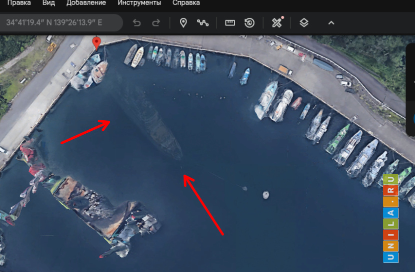 Скриншот из Google Earth